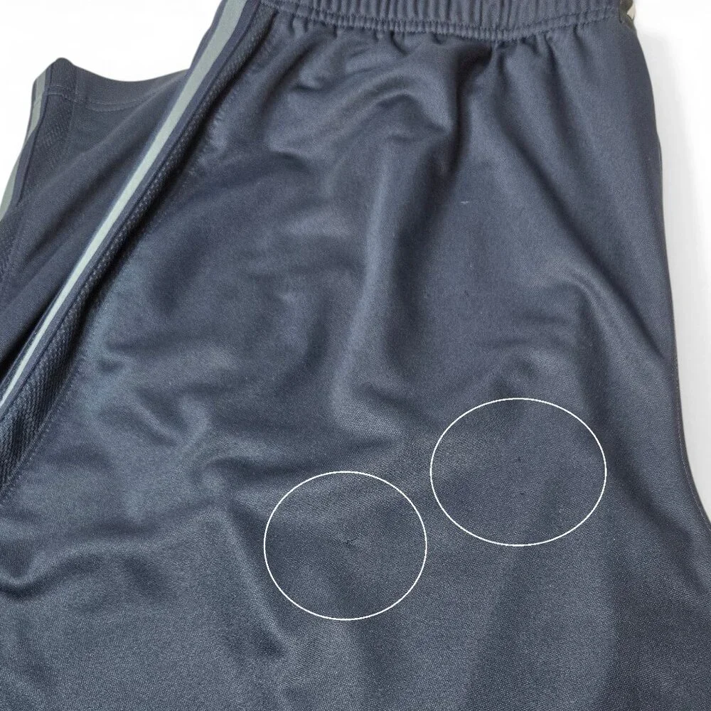 Nike Training Track Pants Men Blue Mesh Side Stripe‎ Workout Active Straight 2XL